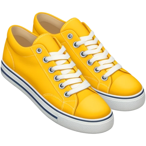 Sneakers (top view) – yellow, the width and height of image must be equal in size emoji
