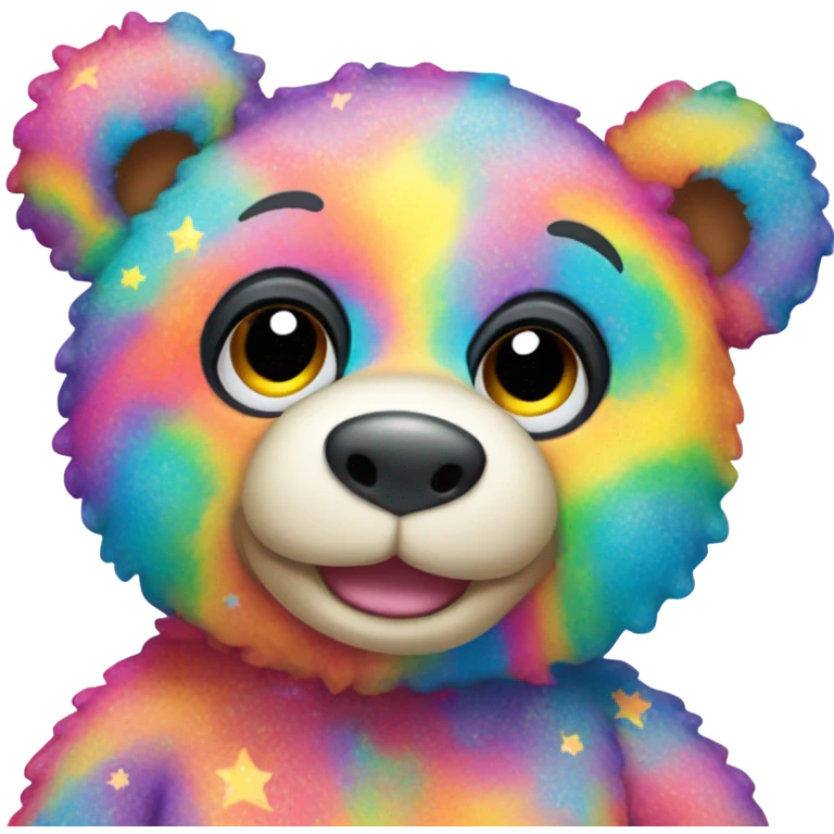 Lisa Frank teddy bear emoji