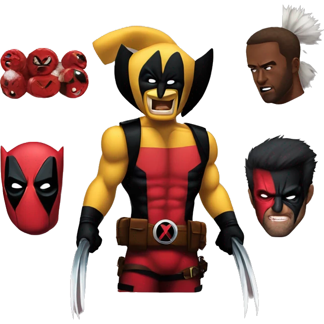 wolverine e deadpool emoji