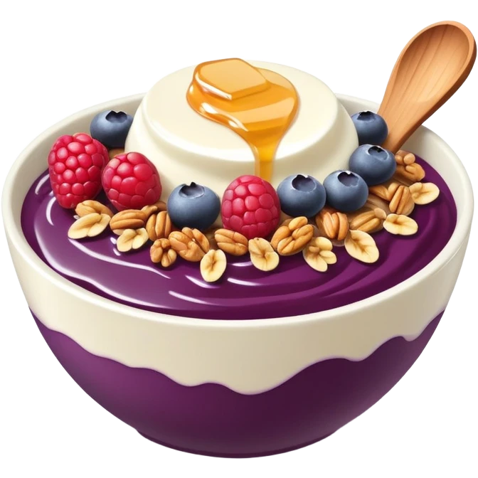 Acai yogurt bowl emoji
