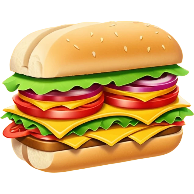 subway restaurant realistic logo design emoji