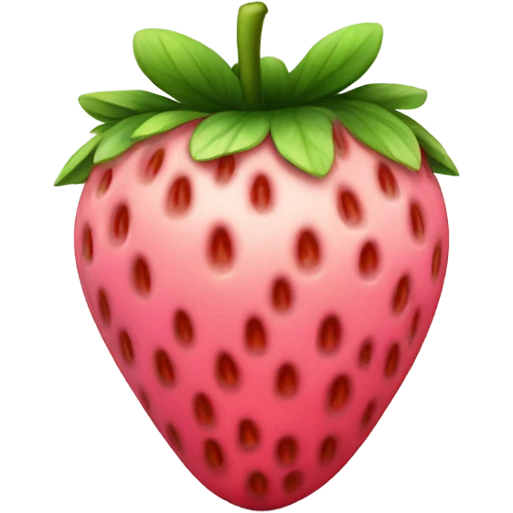 Pink strawberry emoji