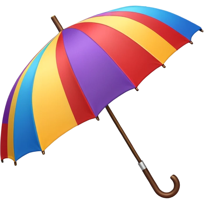 summer beach colorful umbrella, just umbrella emoji