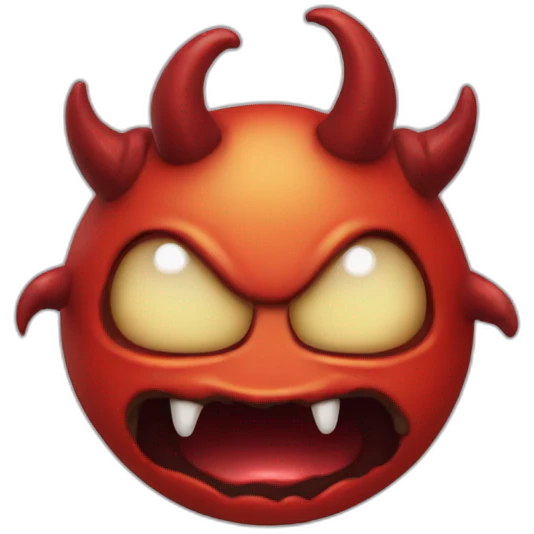 Poo devil with halo emoji