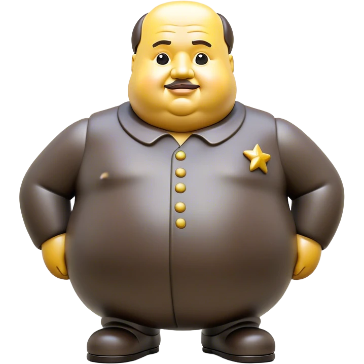 Cinematic Realistic Botero Sculpture Emoji, depicted as an exaggerated voluminous sculpture in the signature style of Fernando Botero, rendered with rich textures and vibrant artistic lighting that captures its playful grandeur. emoji
