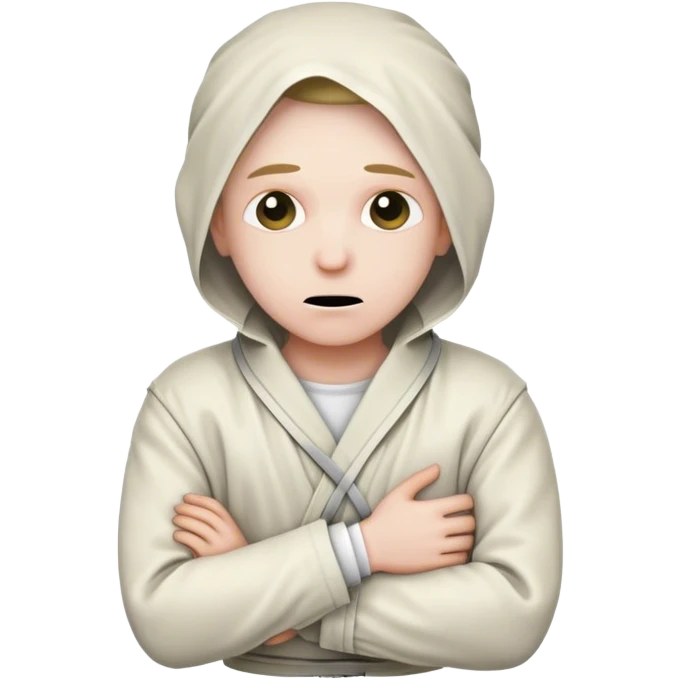 mentally ill in a straitjacket emoji
