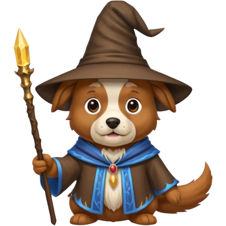 Dog wizard emoji