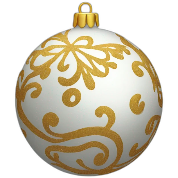 christmas ball decorated emoji