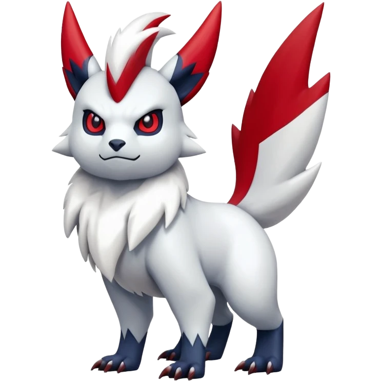 Absol-Zangoose-Pokémon-Fakémon-hybrid-creature (full body) emoji
