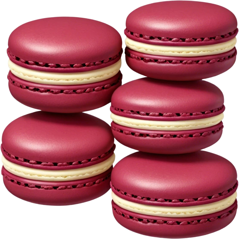  Macarons Burgundy emoji