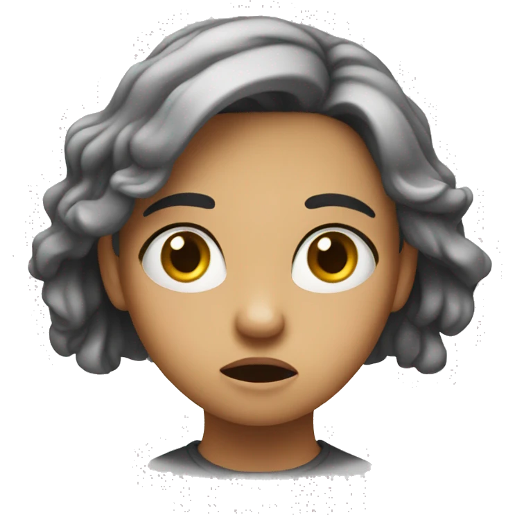 Confused girl emoji