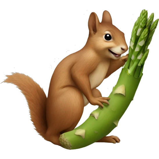 asparagus squirrel emoji