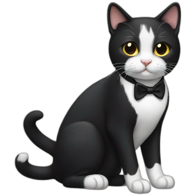 tuxedo cat emoji