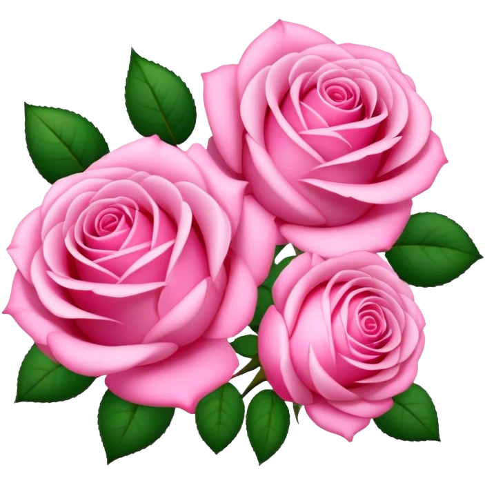 Pink roses emoji