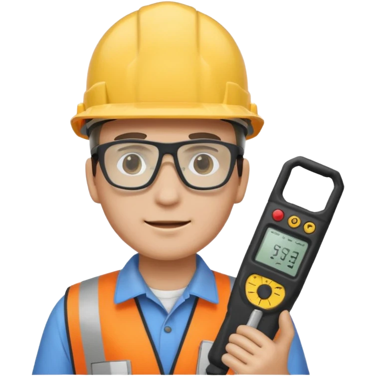 opérateur contrôle non destructif homme emoji