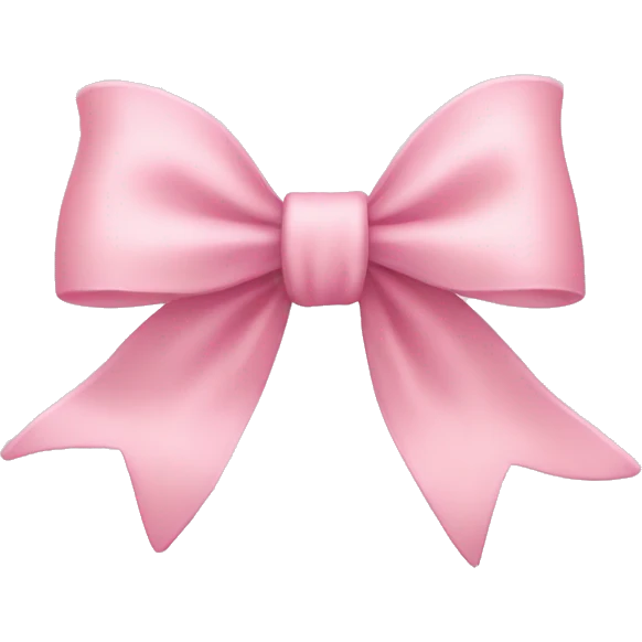 Light pink bow emoji