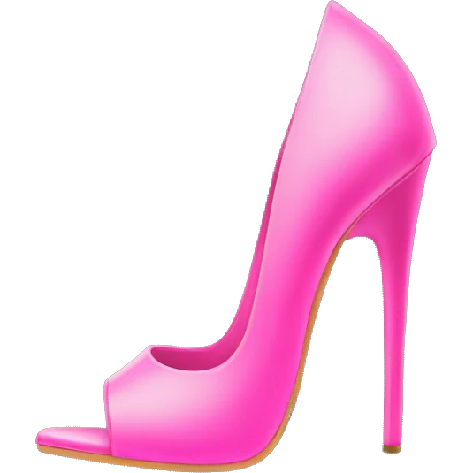 pink strip heel emoji