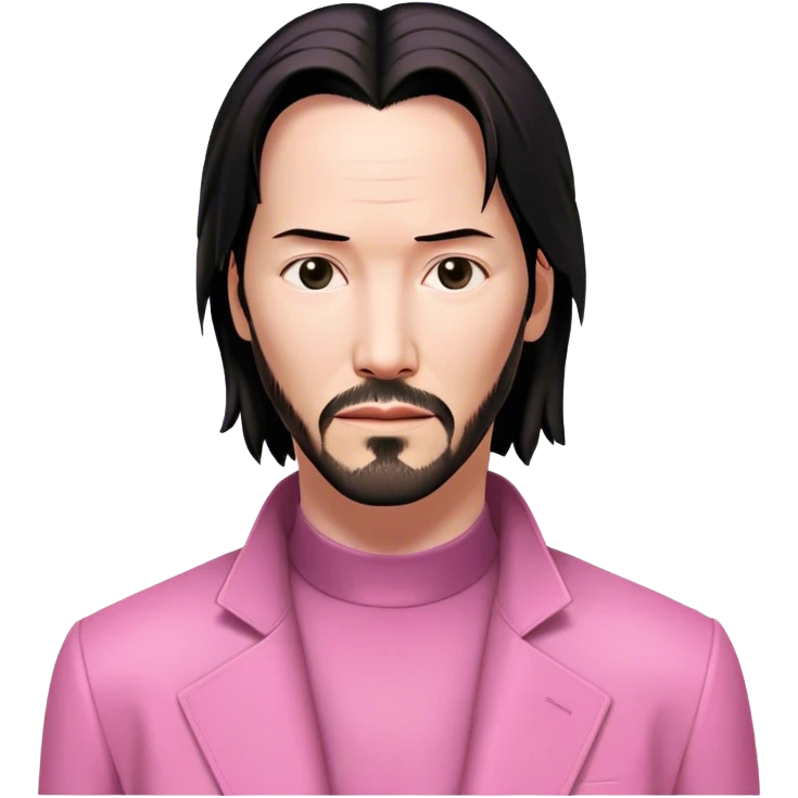 Keanu Reeves Neo Matrix pink emoji