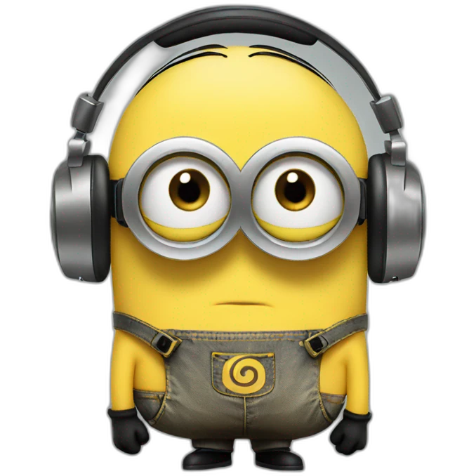 minions with headphones emoji
