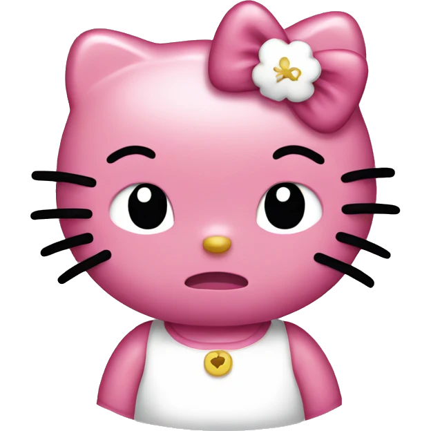 sad hello kitty emoji