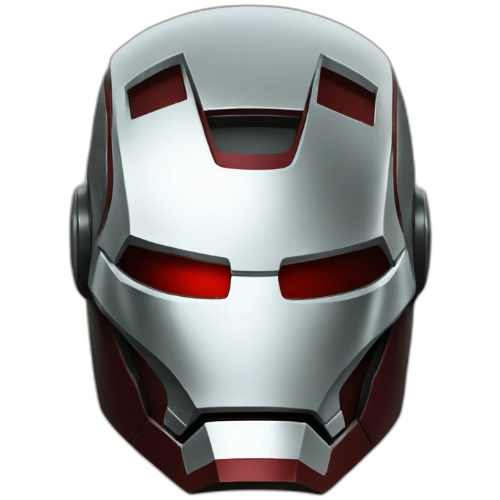 iron-man helmet front view emoji