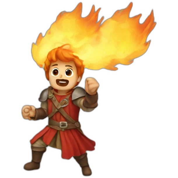medieval firebreather emoji