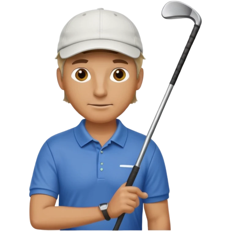 man golfer emoji