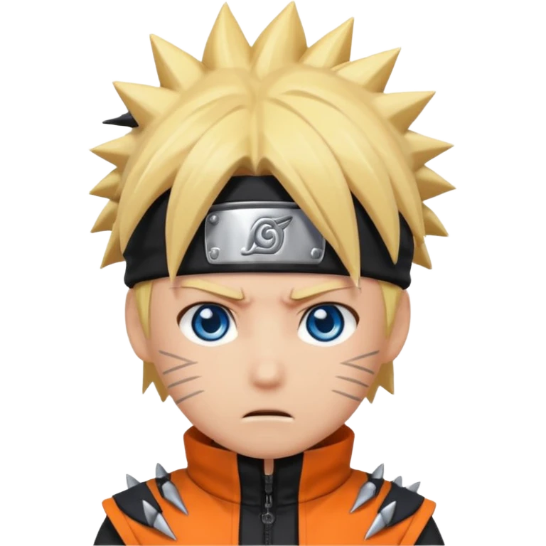 Create a Naruto emoji for a teams chat but make it more original to the anime style emoji