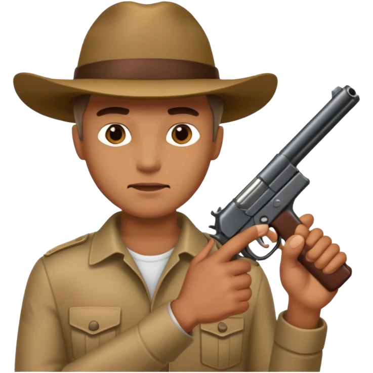 Guy with gun  emoji