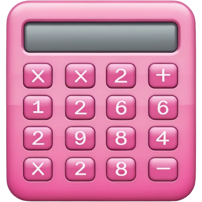 Pink calculator emoji