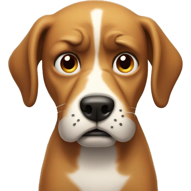 Angry dog emoji
