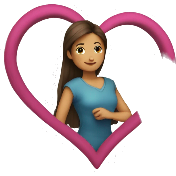 Corazón que contenga el nombre de Claudia emoji