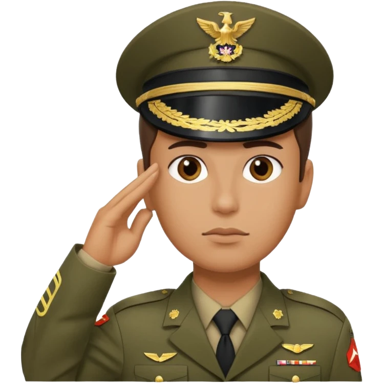 soldier saluting emoji