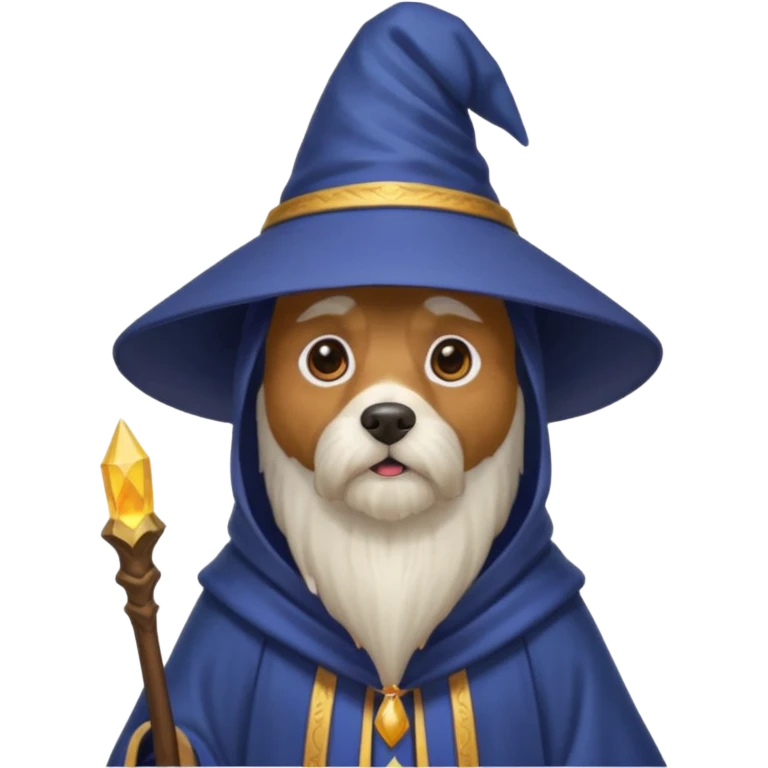 Dog wizard emoji