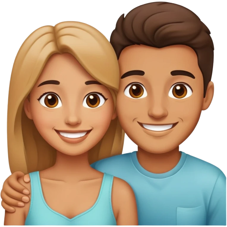 cute couple in love emoji
