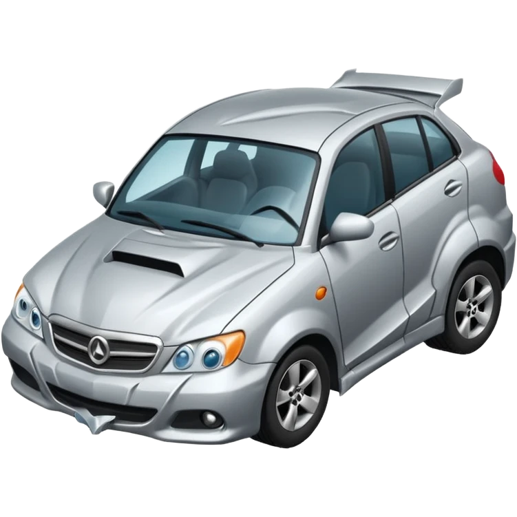 Car crashing emoji