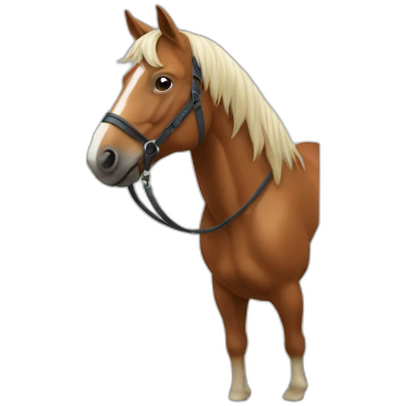 Cheval sur un humain emoji