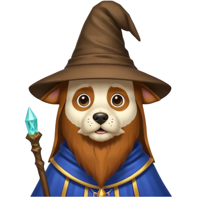 Dog wizard emoji