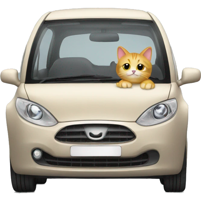 Cat car emoji