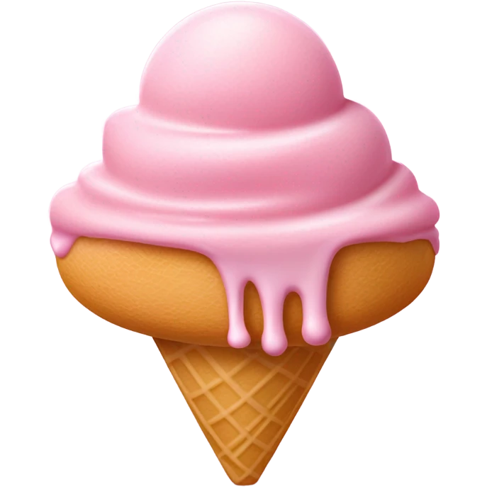 pink ice cream  emoji