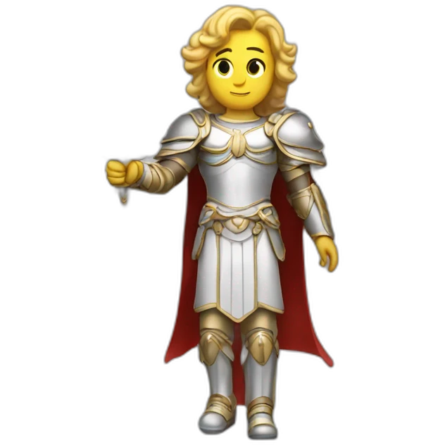 Archangel Michael have wings and blade emoji