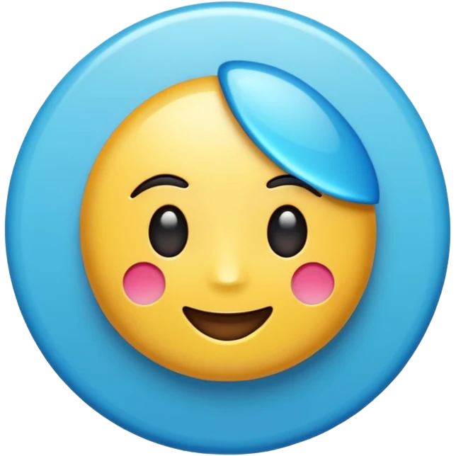 Crea un emoji de la verificación de tik tok casi parecido emoji