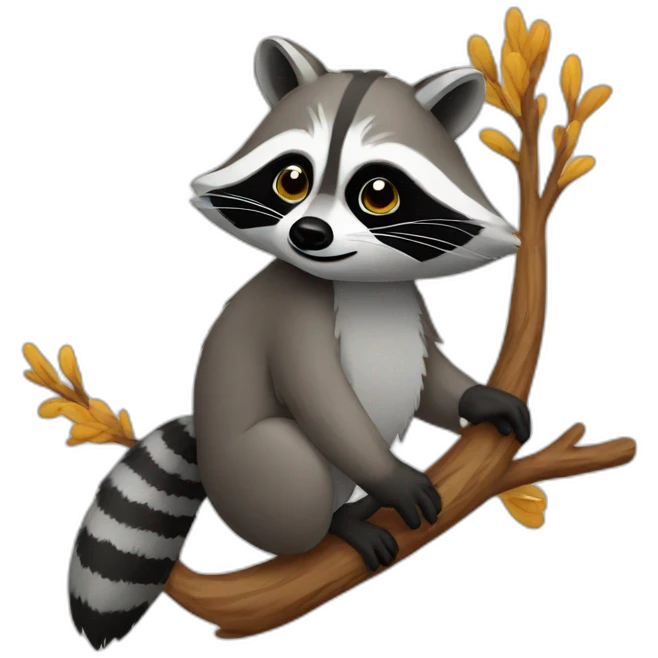 Raccoon Bird emoji
