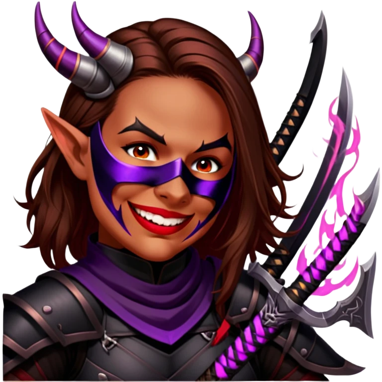Demon-Horned Warrior emoji