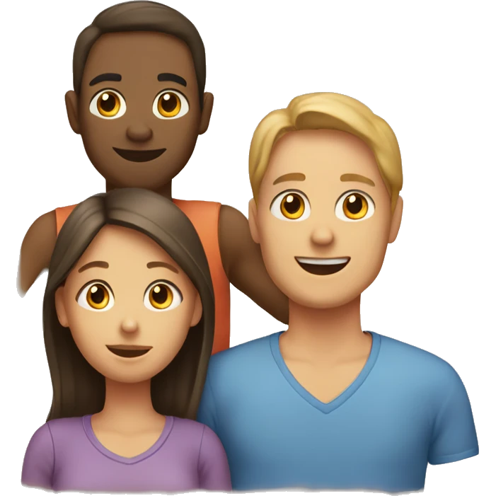 Family of 2 people and 2 cats emoji