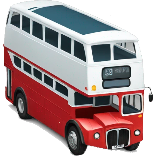 double decker bus emoji