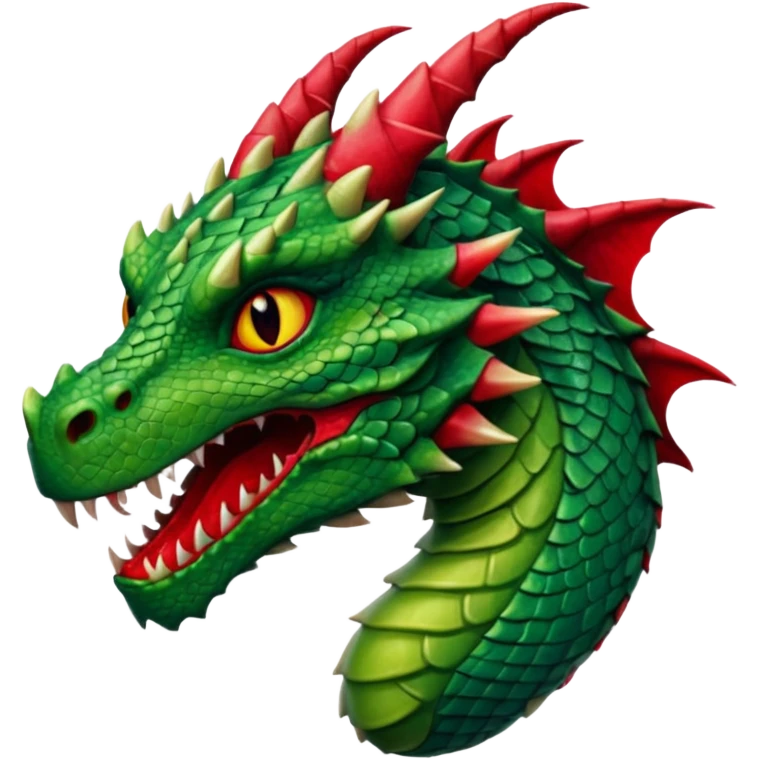 Dragon with slay nails and lips emoji