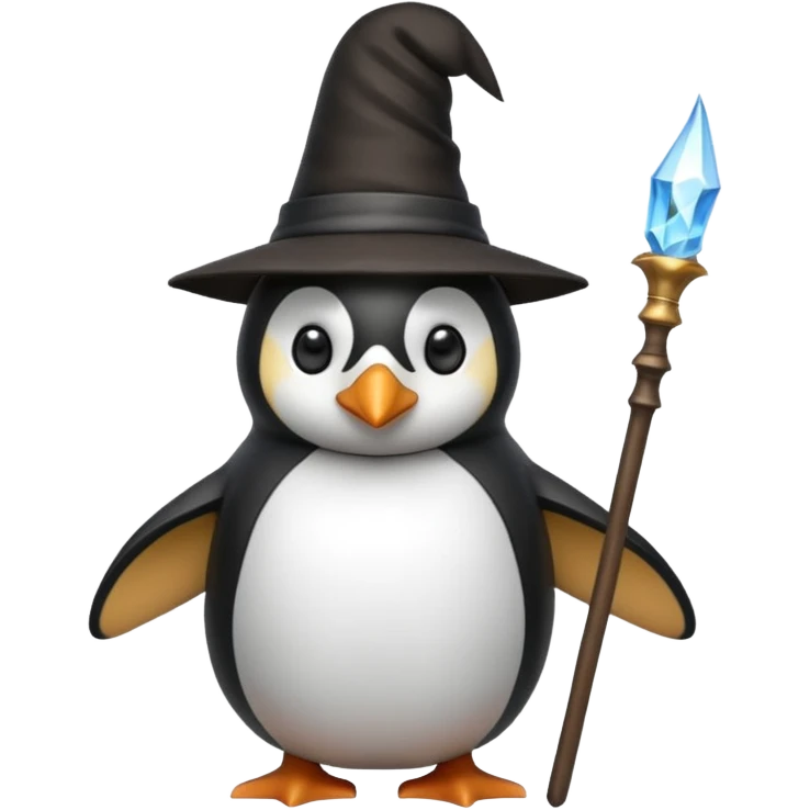 Penguin Wizard emoji