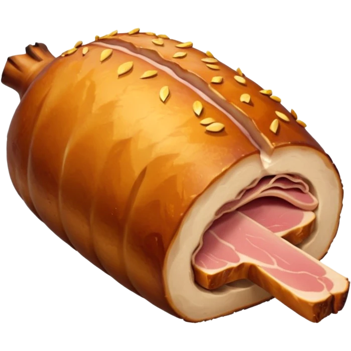 a roasted joint of pork emoji emoji