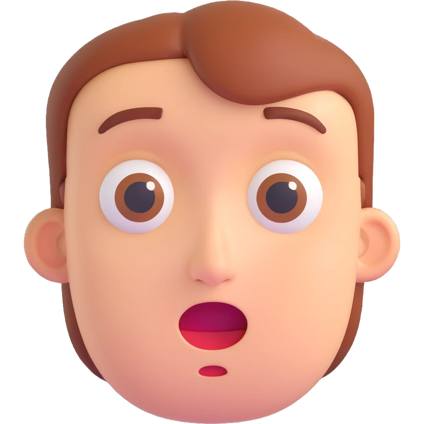 shocking, vibrant emoji style, expressive face emoji